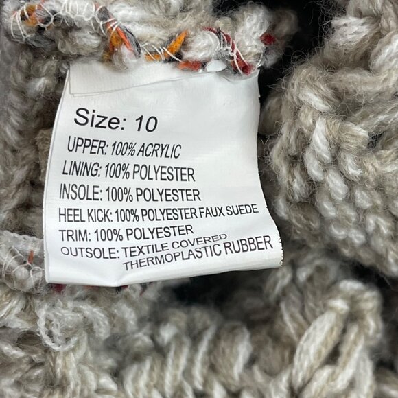 MUK LUKS Jamie Sweater Boots Women's Size 10 Neutral Colors Fall Fashion Slouchy - Picture 7 of 8